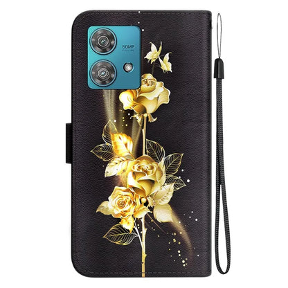 For Motorola Edge 40 Neo 5G Case Pattern Printing PU Leather Phone Cover