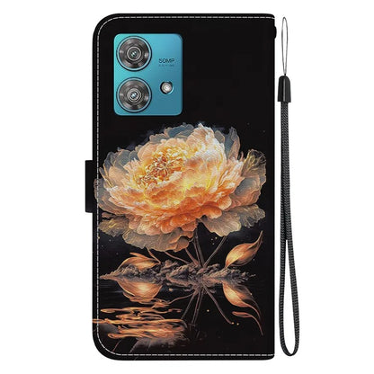 For Motorola Edge 40 Neo 5G Case Pattern Printing PU Leather Phone Cover