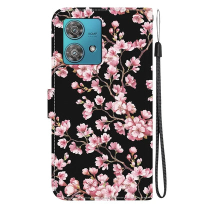 For Motorola Edge 40 Neo 5G Case Pattern Printing PU Leather Phone Cover