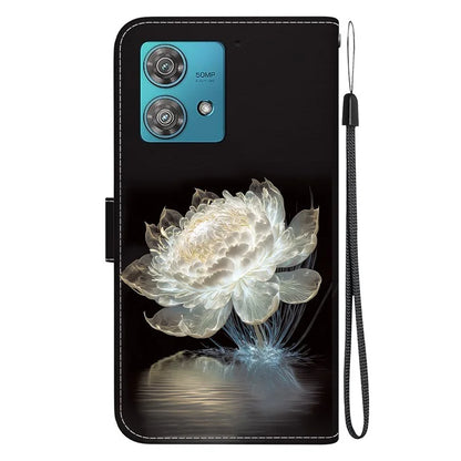 For Motorola Edge 40 Neo 5G Case Pattern Printing PU Leather Phone Cover