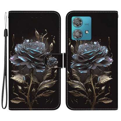 For Motorola Edge 40 Neo 5G Case Pattern Printing PU Leather Phone Cover