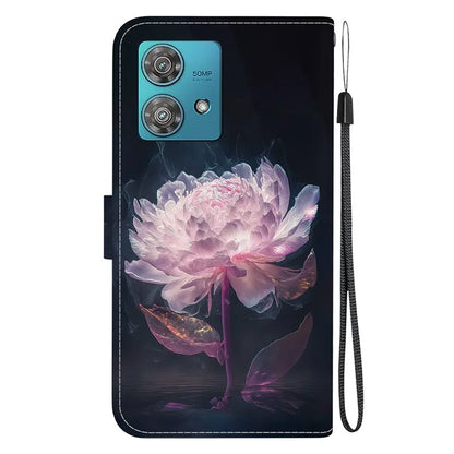 For Motorola Edge 40 Neo 5G Case Pattern Printing PU Leather Phone Cover