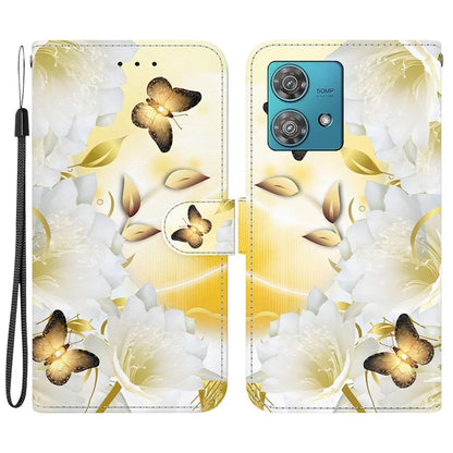For Motorola Edge 40 Neo 5G Case Pattern Printing PU Leather Phone Cover