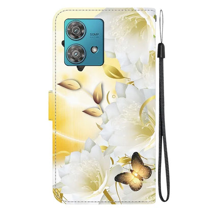 For Motorola Edge 40 Neo 5G Case Pattern Printing PU Leather Phone Cover