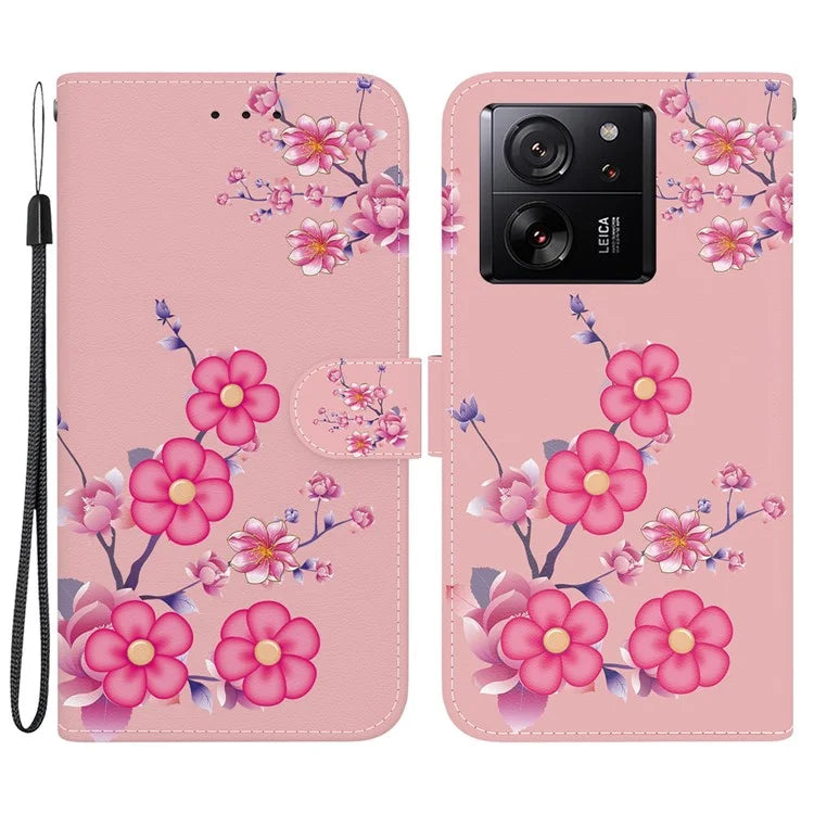 For Xiaomi Redmi K60 Ultra / 13T / 13T Pro Case Pattern Printing Phone Stand Cover