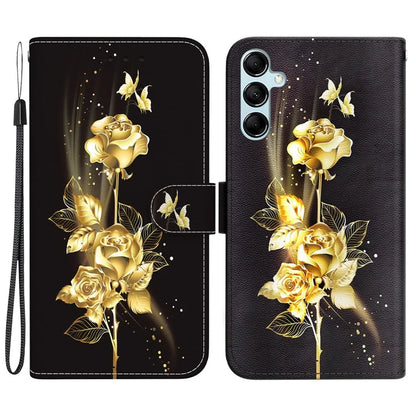 For Samsung Galaxy A15 4G Case 3D Pattern PU Leather Flip Shockproof Cover
