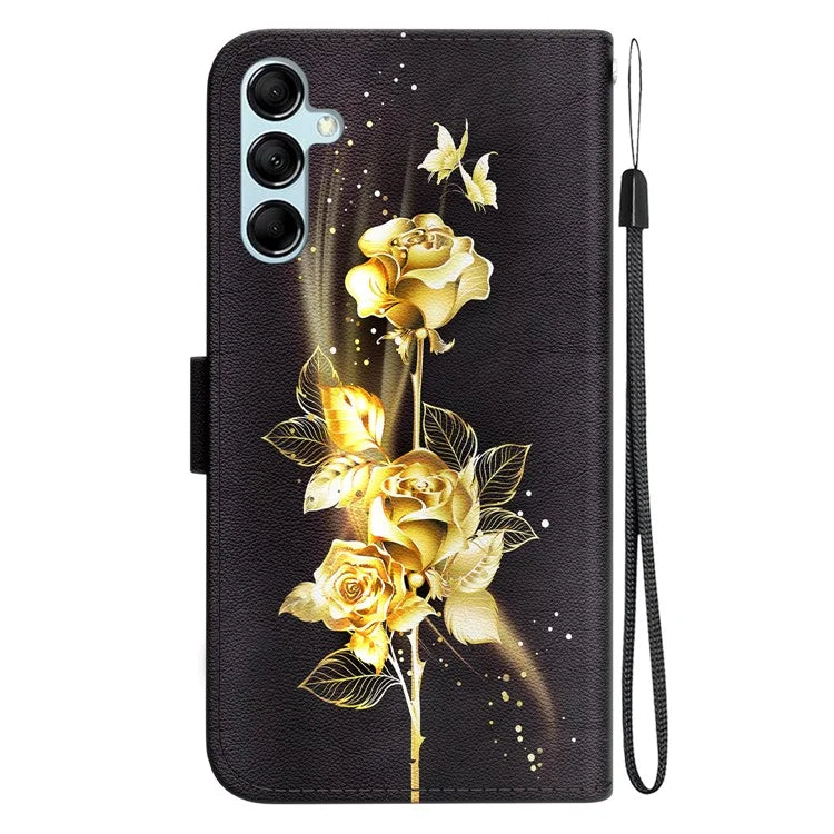 For Samsung Galaxy A15 4G Case 3D Pattern PU Leather Flip Shockproof Cover