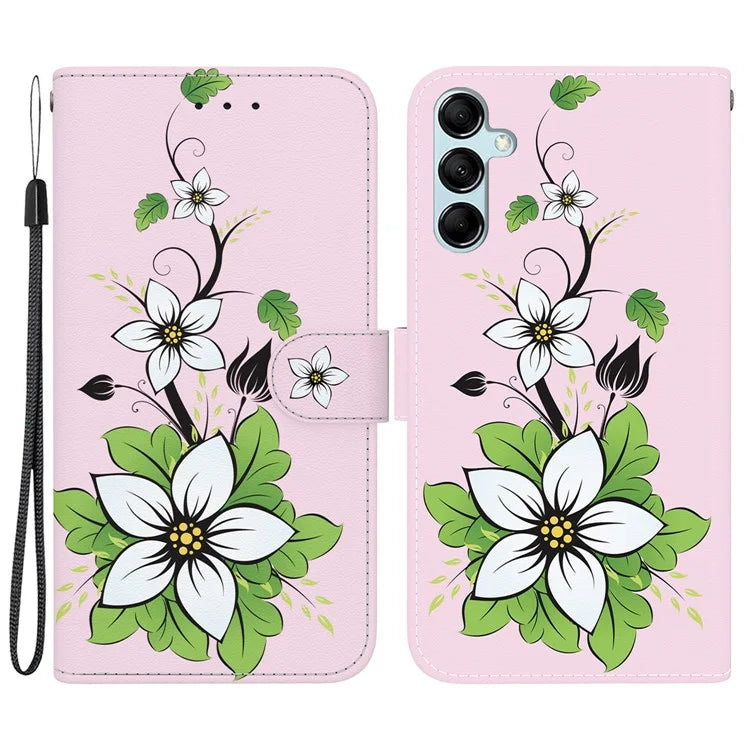 For Samsung Galaxy A15 4G Case 3D Pattern PU Leather Flip Shockproof Cover