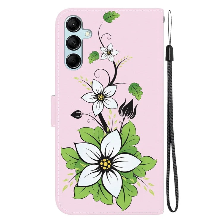 For Samsung Galaxy A15 4G Case 3D Pattern PU Leather Flip Shockproof Cover