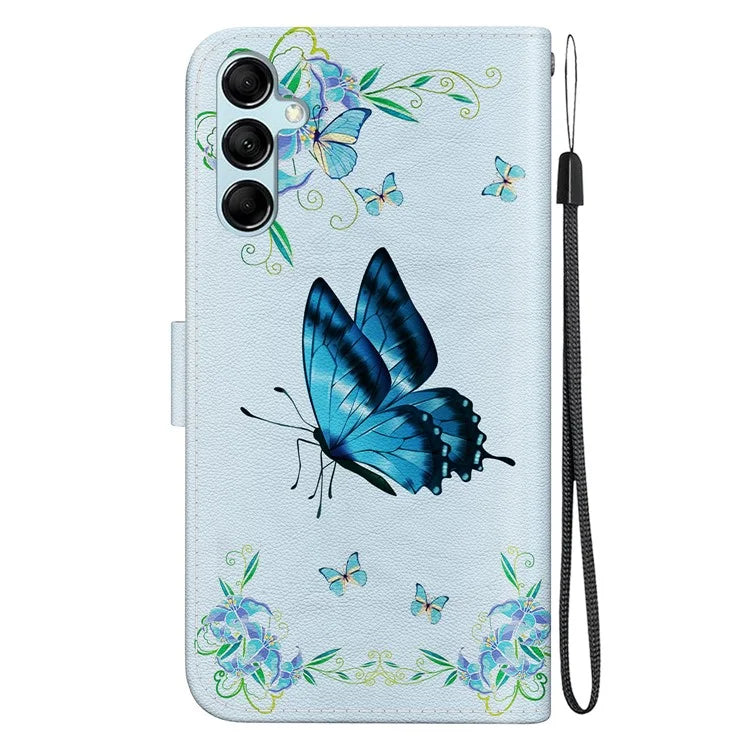 For Samsung Galaxy A15 4G Case 3D Pattern PU Leather Flip Shockproof Cover