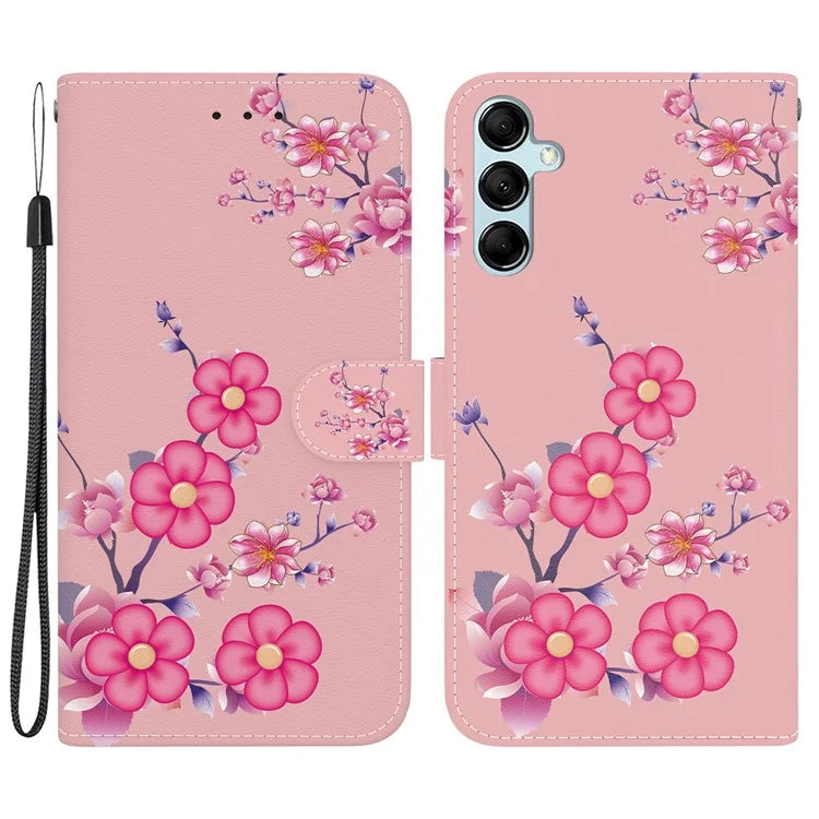 For Samsung Galaxy A15 4G Case 3D Pattern PU Leather Flip Shockproof Cover