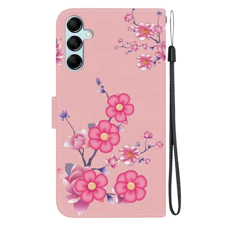 For Samsung Galaxy A15 4G Case 3D Pattern PU Leather Flip Shockproof Cover