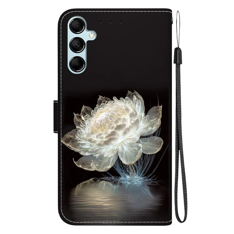 For Samsung Galaxy A15 4G Case 3D Pattern PU Leather Flip Shockproof Cover