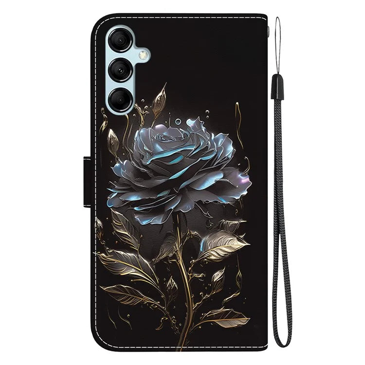 For Samsung Galaxy A15 4G Case 3D Pattern PU Leather Flip Shockproof Cover