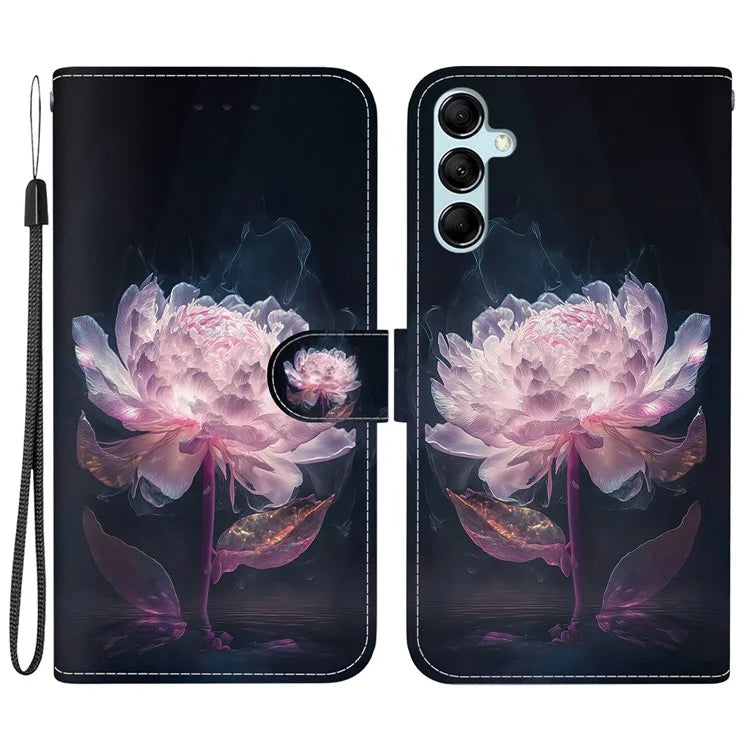 For Samsung Galaxy A15 4G Case 3D Pattern PU Leather Flip Shockproof Cover
