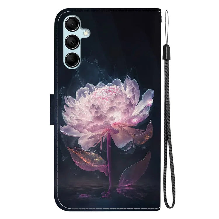 For Samsung Galaxy A15 4G Case 3D Pattern PU Leather Flip Shockproof Cover