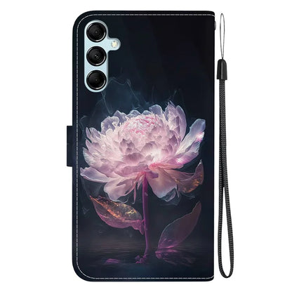 For Samsung Galaxy A15 4G Case 3D Pattern PU Leather Flip Shockproof Cover