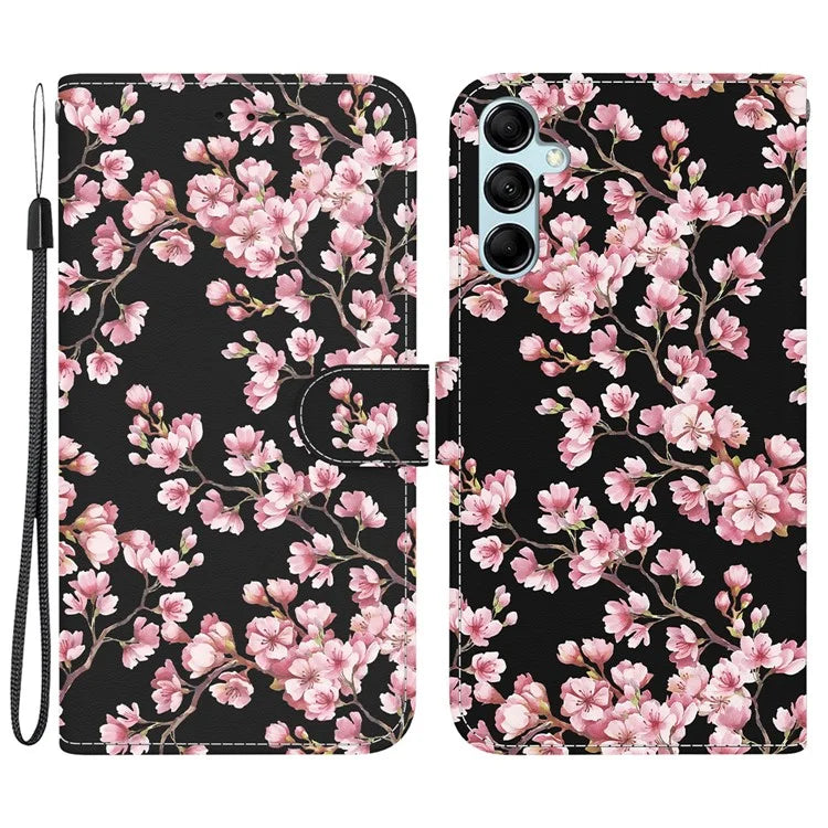 For Samsung Galaxy A15 4G Case 3D Pattern PU Leather Flip Shockproof Cover