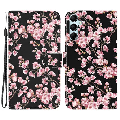 For Samsung Galaxy A15 4G Case 3D Pattern PU Leather Flip Shockproof Cover