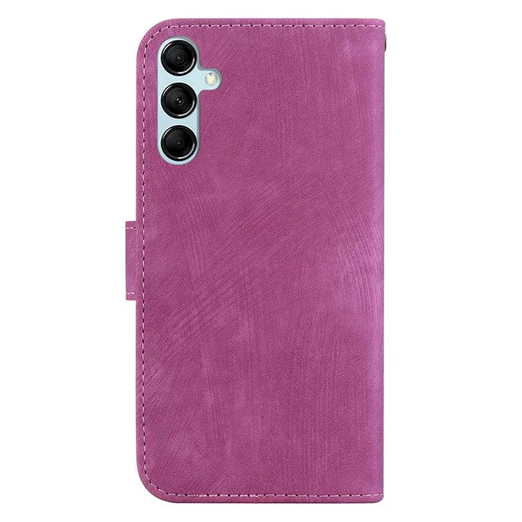 For Samsung Galaxy A15 4G Case Lovely Tiger Imprint Leather Phone Stand Cover
