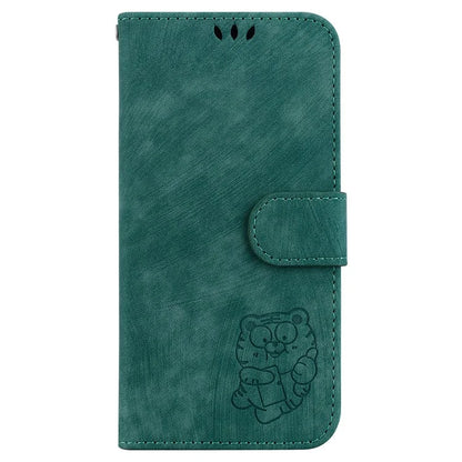 For Samsung Galaxy A05 4G Case Lovely Tiger Imprint PU Leather Book Style Phone Cover