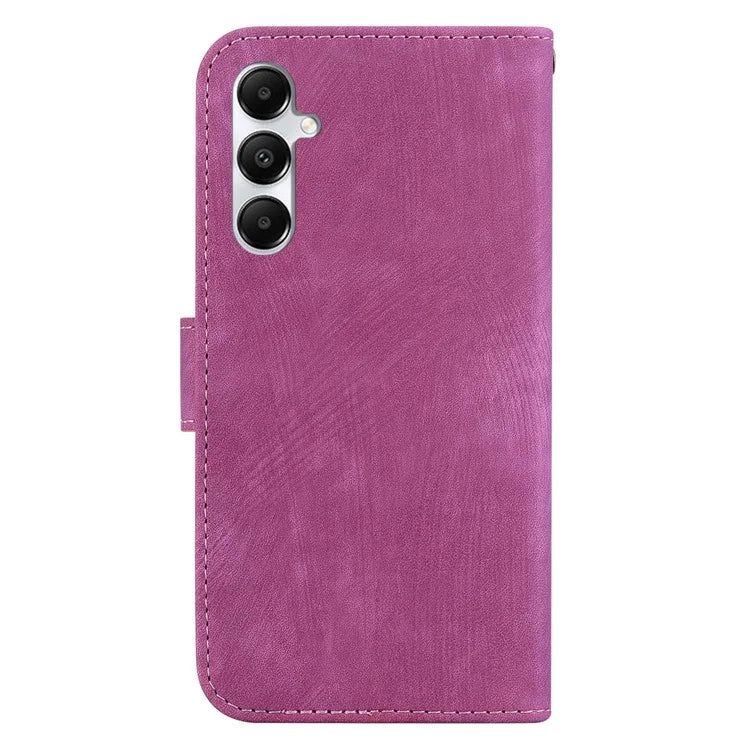 For Samsung Galaxy A05s 4G Cute Tiger Imprint PU Leather Stand Phone Cover