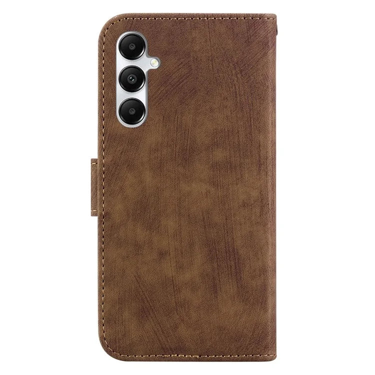 For Samsung Galaxy A05s 4G Cute Tiger Imprint PU Leather Stand Phone Cover