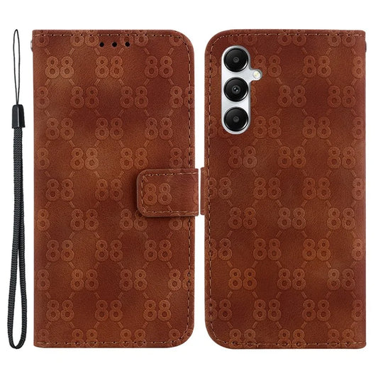 For Samsung Galaxy A05s 4G Case Double 8-Shape Design Leather Anti-shock Phone Cover