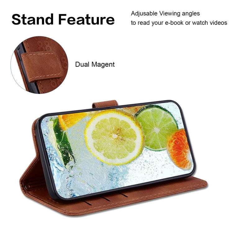 For Samsung Galaxy A05s 4G Case Double 8-Shape Design Leather Anti-shock Phone Cover