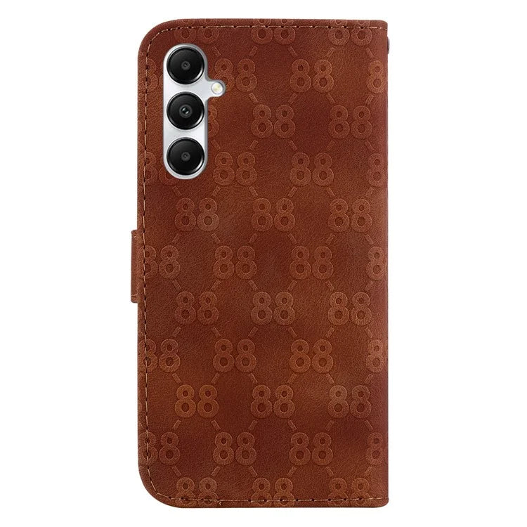 For Samsung Galaxy A05s 4G Case Double 8-Shape Design Leather Anti-shock Phone Cover