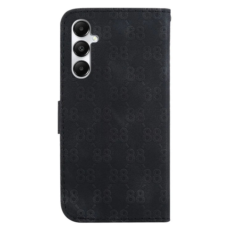 For Samsung Galaxy A05s 4G Case Double 8-Shape Design Leather Anti-shock Phone Cover