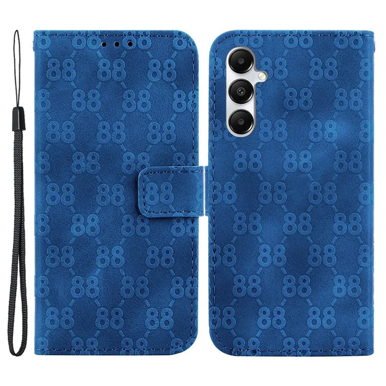 For Samsung Galaxy A05s 4G Case Double 8-Shape Design Leather Anti-shock Phone Cover