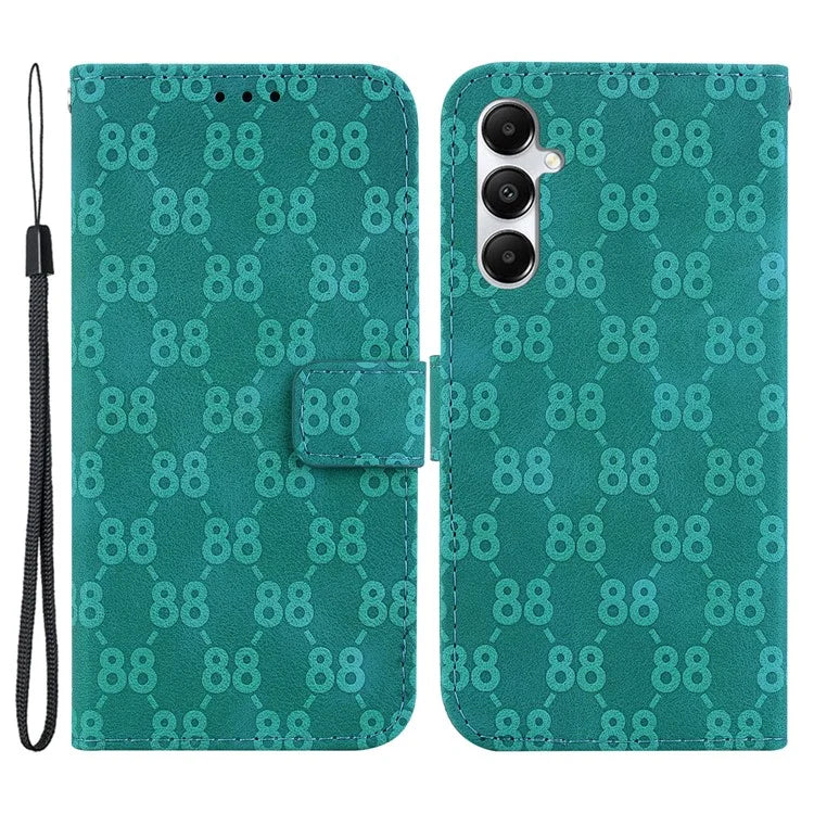 For Samsung Galaxy A05s 4G Case Double 8-Shape Design Leather Anti-shock Phone Cover