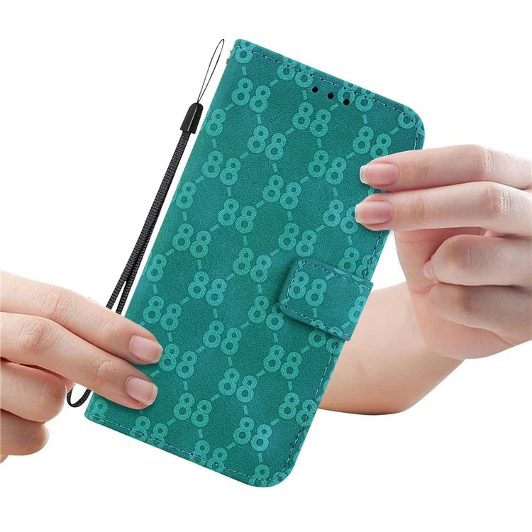 For Samsung Galaxy A05s 4G Case Double 8-Shape Design Leather Anti-shock Phone Cover