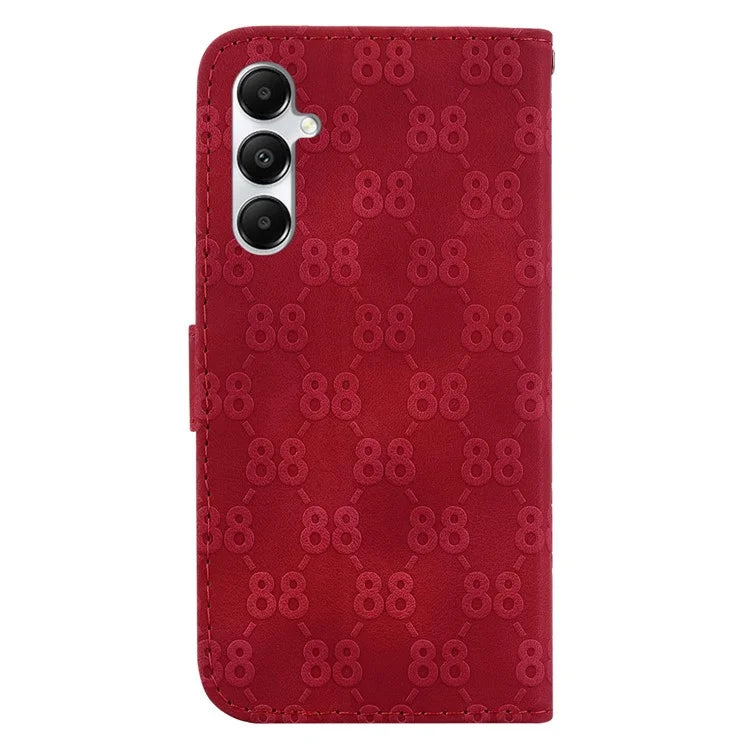For Samsung Galaxy A05s 4G Case Double 8-Shape Design Leather Anti-shock Phone Cover