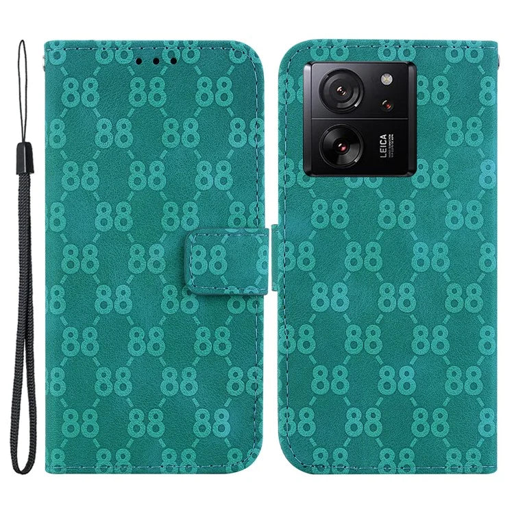 For Xiaomi 13T / 13T Pro / Redmi K60 Ultra Cover Imprinted Flip Stand Phone Leather Case