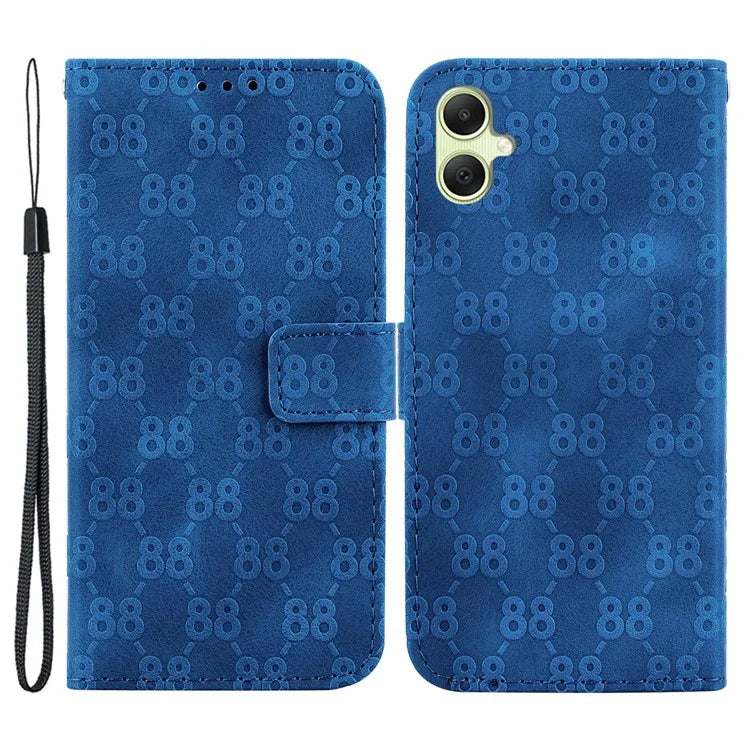 For Samsung Galaxy A05 4G Case Double 8-Shape Design PU Leather Stand Phone Cover