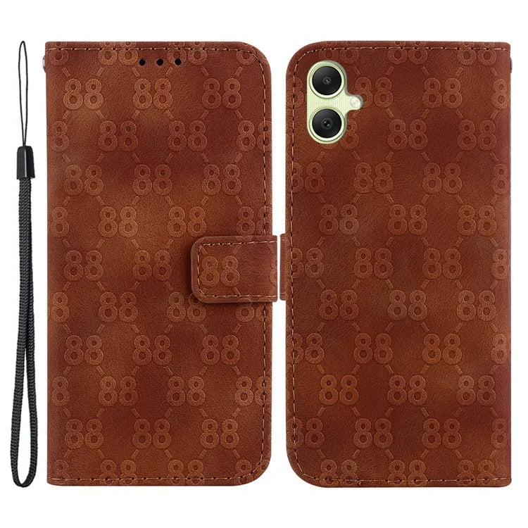 For Samsung Galaxy A05 4G Case Double 8-Shape Design Leather Stand Phone Cover