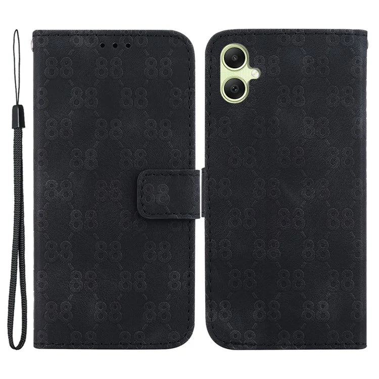 For Samsung Galaxy A05 4G Case Double 8-Shape Design Leather Stand Phone Cover