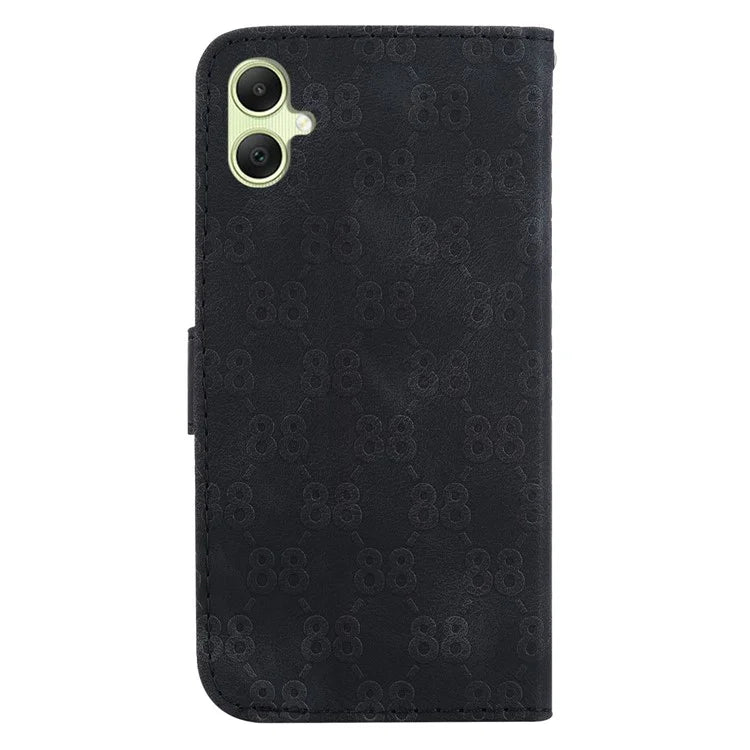 For Samsung Galaxy A05 4G Case Double 8-Shape Design Leather Stand Phone Cover