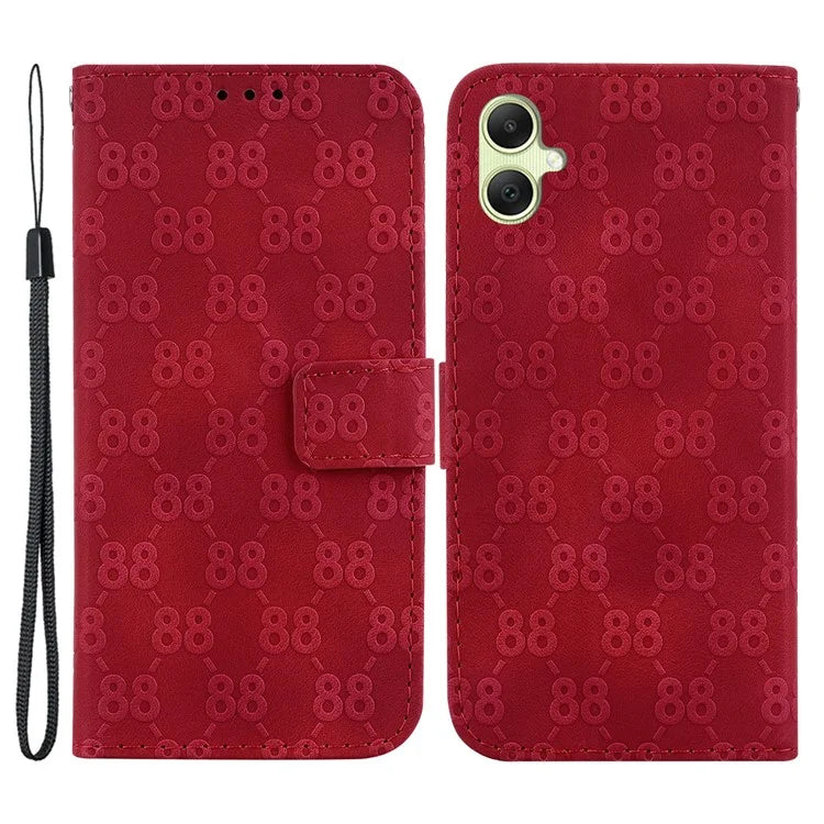 For Samsung Galaxy A05 4G Case Double 8-Shape Design Leather Stand Phone Cover