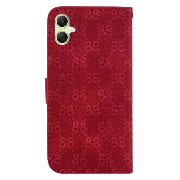 For Samsung Galaxy A05 4G Case Double 8-Shape Design Leather Stand Phone Cover