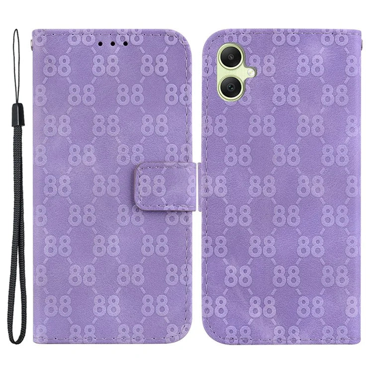 For Samsung Galaxy A05 4G Case Double 8-Shape Design Leather Stand Phone Cover