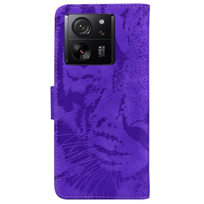 For Xiaomi Redmi K60 Ultra / 13T / 13T Pro Case Tiger Imprint PU Leather Phone Cover