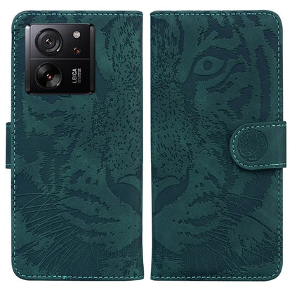 For Xiaomi Redmi K60 Ultra / 13T / 13T Pro Case Tiger Imprint PU Leather Phone Cover