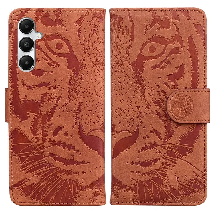 For Samsung Galaxy A05s 4G Leather Case Imprinted Tiger Wallet Phone Cover