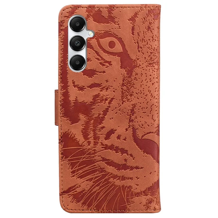 For Samsung Galaxy A05s 4G Leather Case Imprinted Tiger Wallet Phone Cover