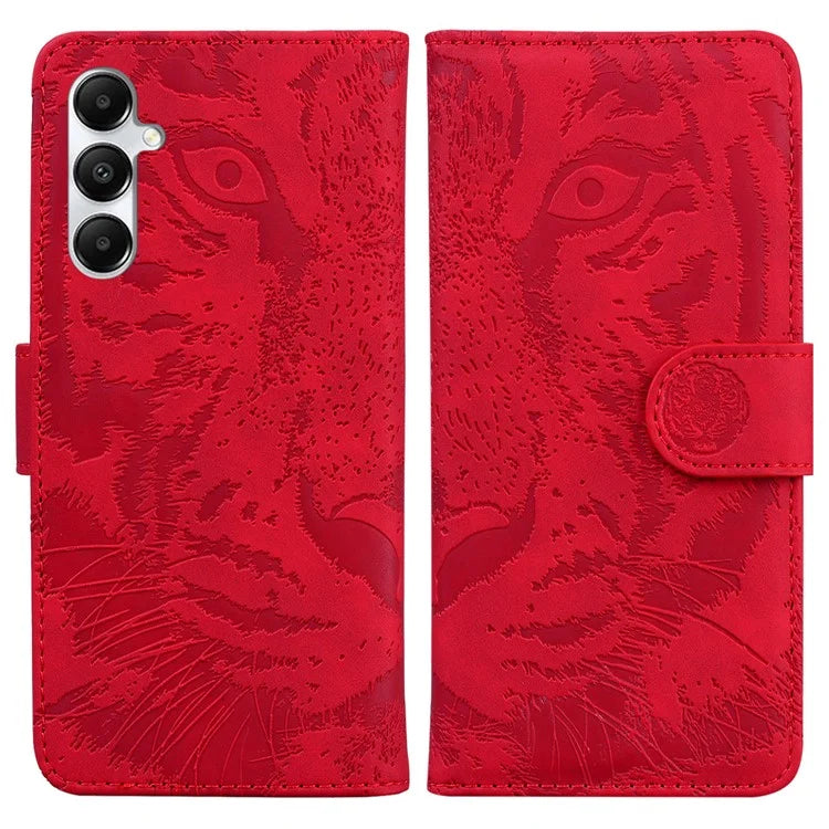For Samsung Galaxy A05s 4G Leather Case Imprinted Tiger Wallet Phone Cover