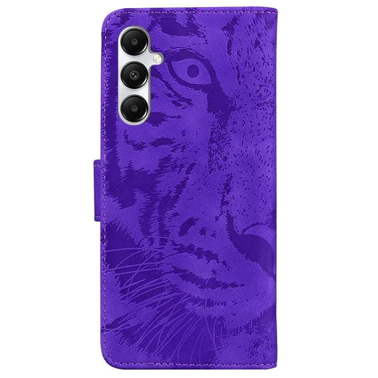 For Samsung Galaxy A05s 4G Leather Case Imprinted Tiger Wallet Phone Cover
