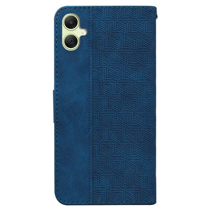 For Samsung Galaxy A05 4G Case Geometry Imprinted Leather Wallet Phone Cover